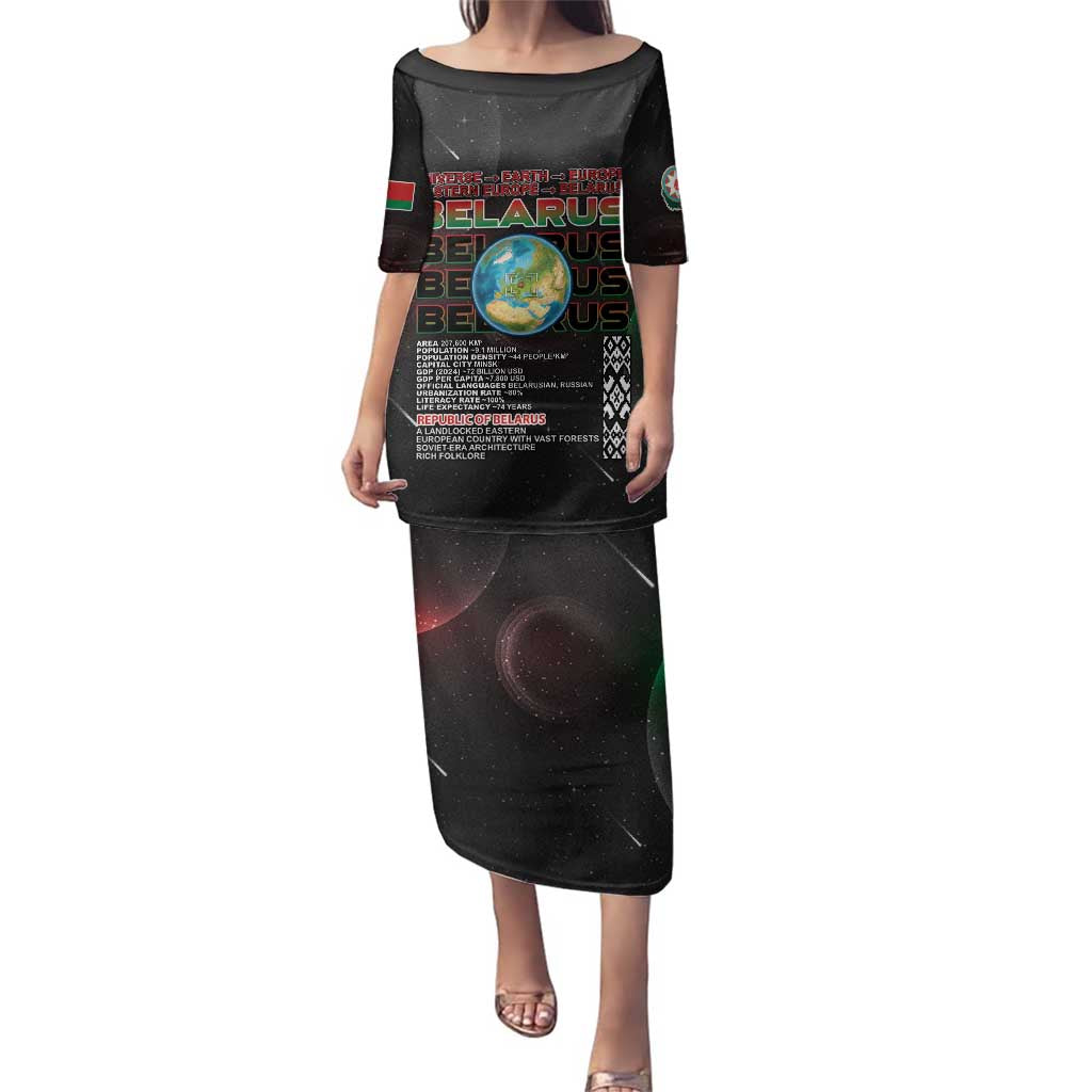 Belarus Family Matching Puletasi and Hawaiian Shirt Information From The Universe - Wonder Print Shop