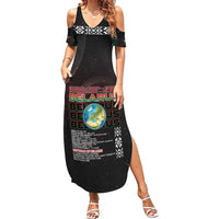 Belarus Family Matching Summer Maxi Dress and Hawaiian Shirt Information From The Universe - Wonder Print Shop