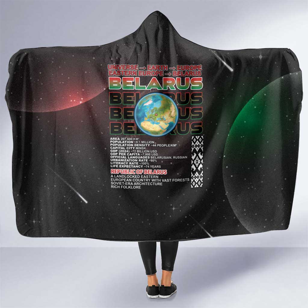 Belarus Hooded Blanket Information From The Universe - Wonder Print Shop