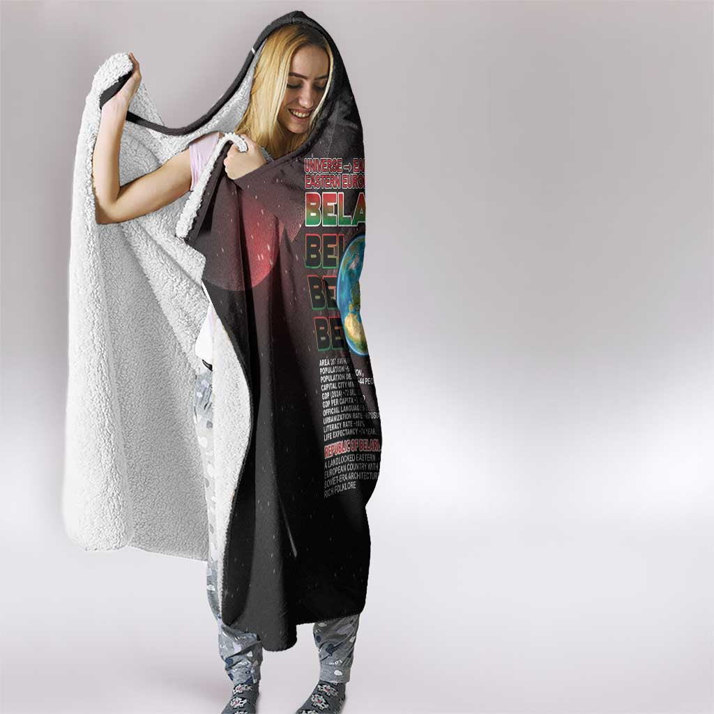 Belarus Hooded Blanket Information From The Universe - Wonder Print Shop