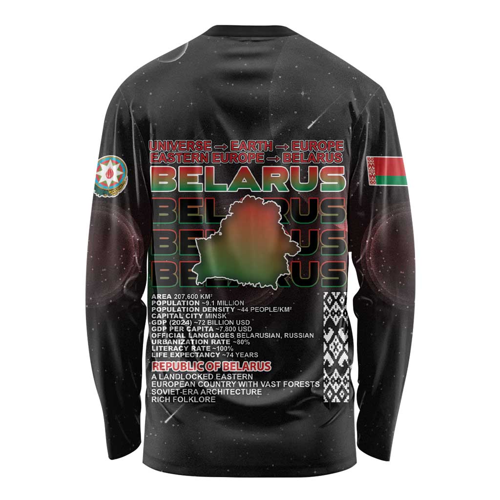 Belarus Long Sleeve Shirt Information From The Universe - Wonder Print Shop