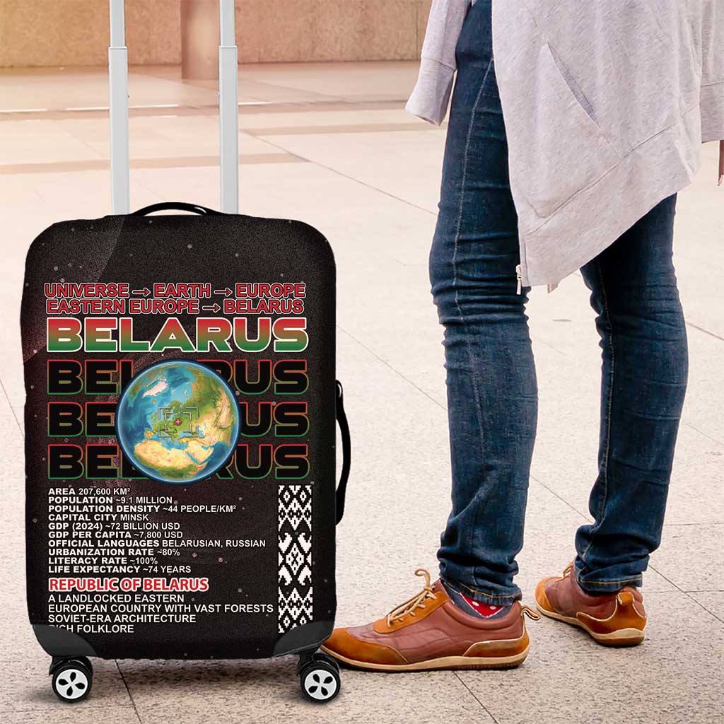 Belarus Luggage Cover Information From The Universe - Wonder Print Shop