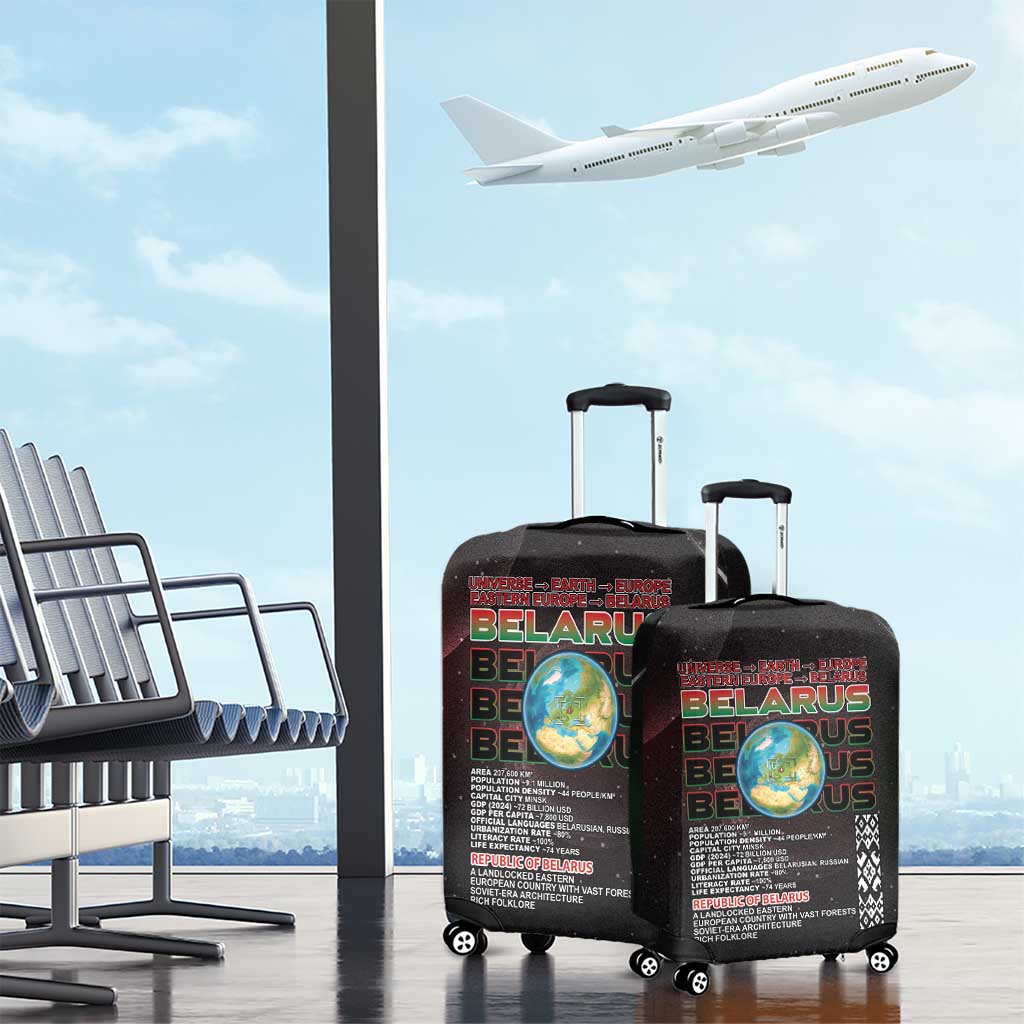 Belarus Luggage Cover Information From The Universe - Wonder Print Shop