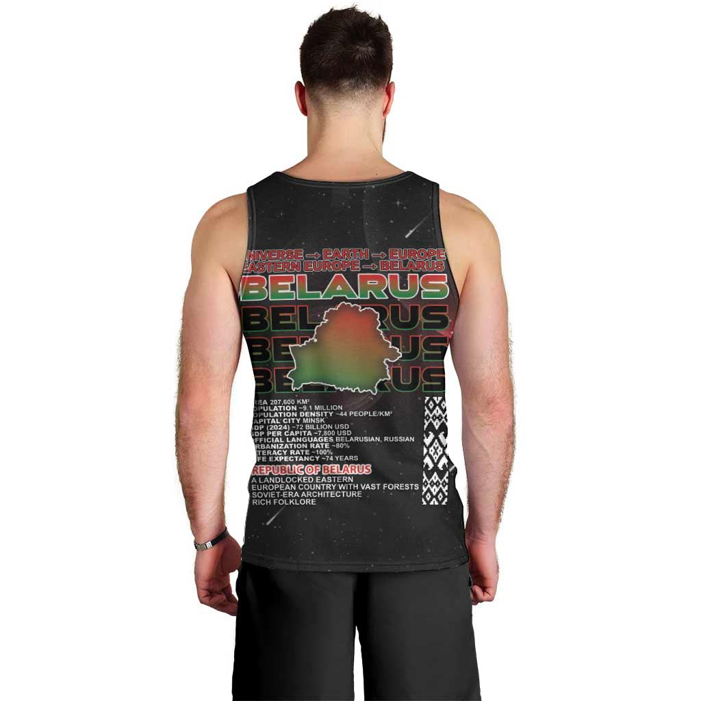 Belarus Men Tank Top Information From The Universe - Wonder Print Shop