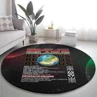 Belarus Round Carpet Information From The Universe - Wonder Print Shop