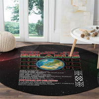 Belarus Round Carpet Information From The Universe - Wonder Print Shop