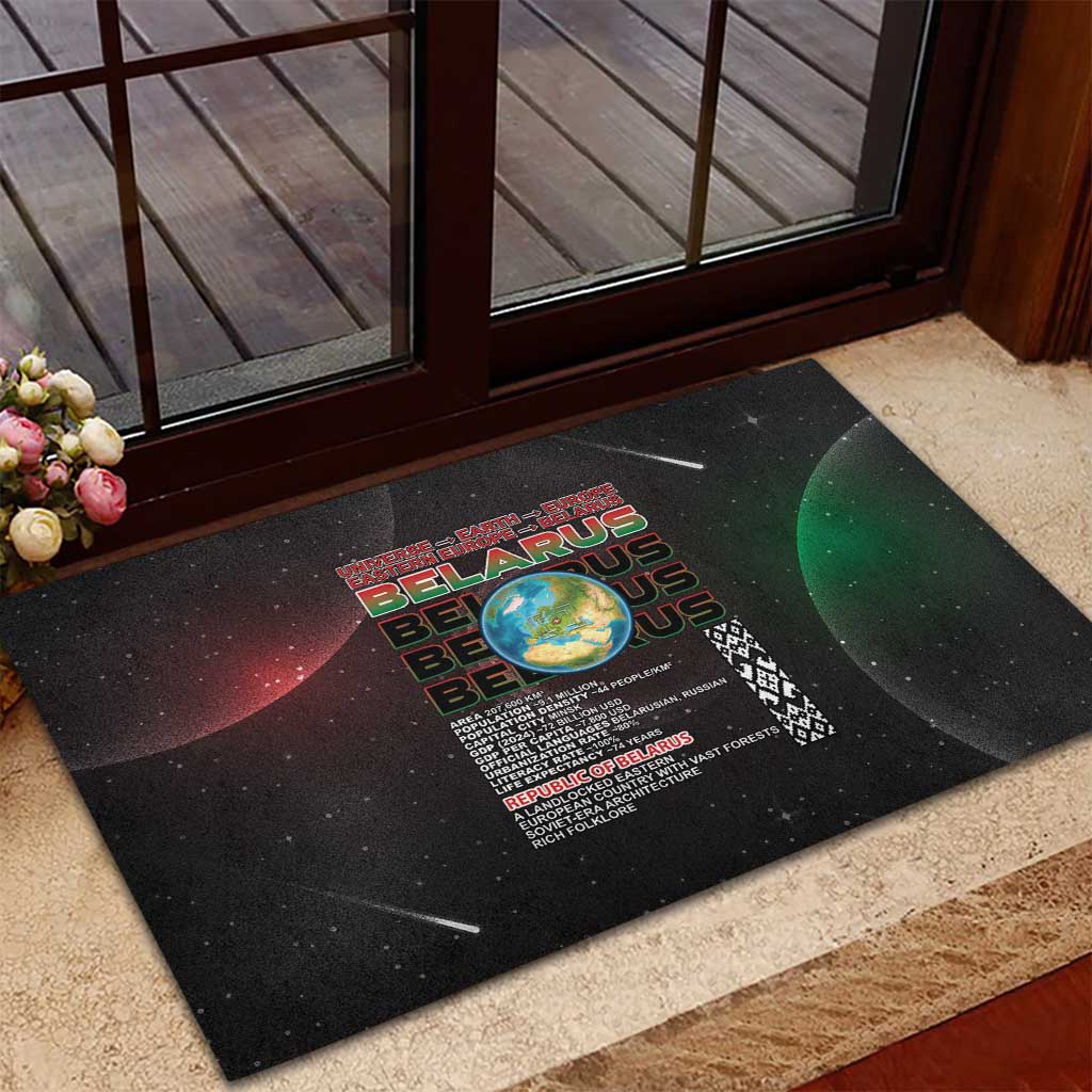 Belarus Rubber Doormat Information From The Universe - Wonder Print Shop