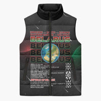 Belarus Sleeveless Puffer Jacket Information From The Universe - Wonder Print Shop