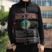Belarus Sleeveless Puffer Jacket Information From The Universe - Wonder Print Shop
