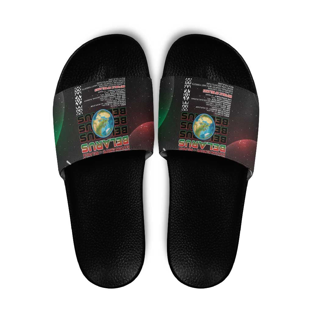 Belarus Slide Sandals Information From The Universe - Wonder Print Shop