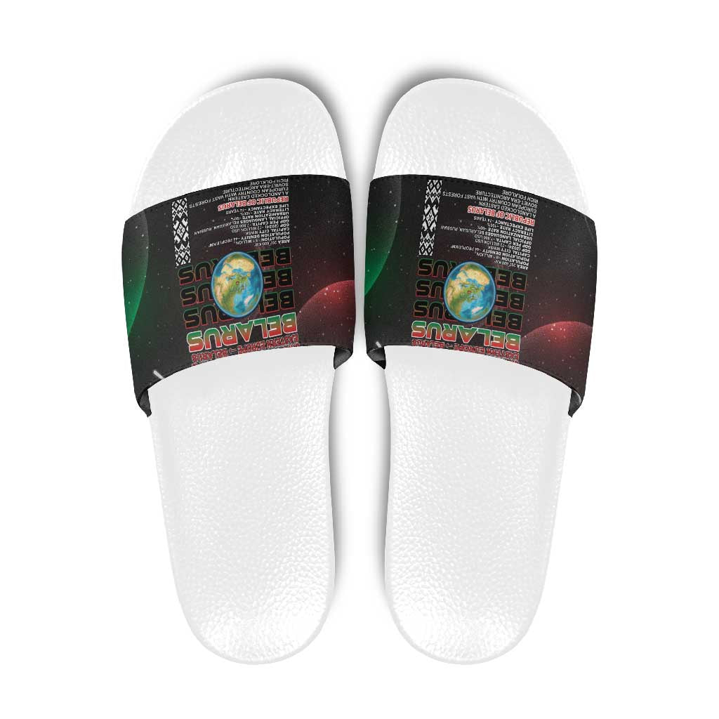 Belarus Slide Sandals Information From The Universe - Wonder Print Shop
