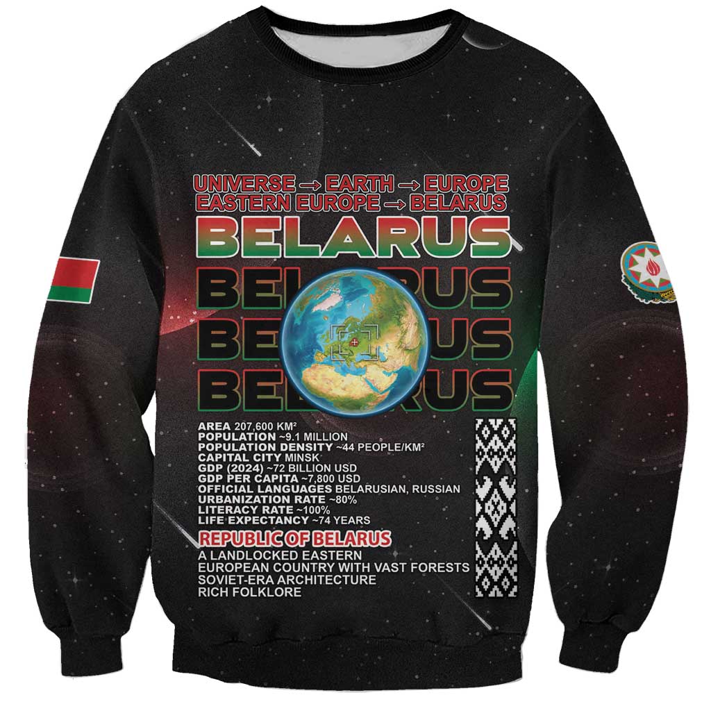 Belarus Sweatshirt Information From The Universe - Wonder Print Shop