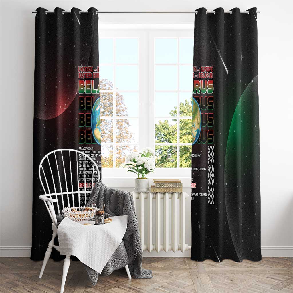 Belarus Window Curtain Information From The Universe - Wonder Print Shop