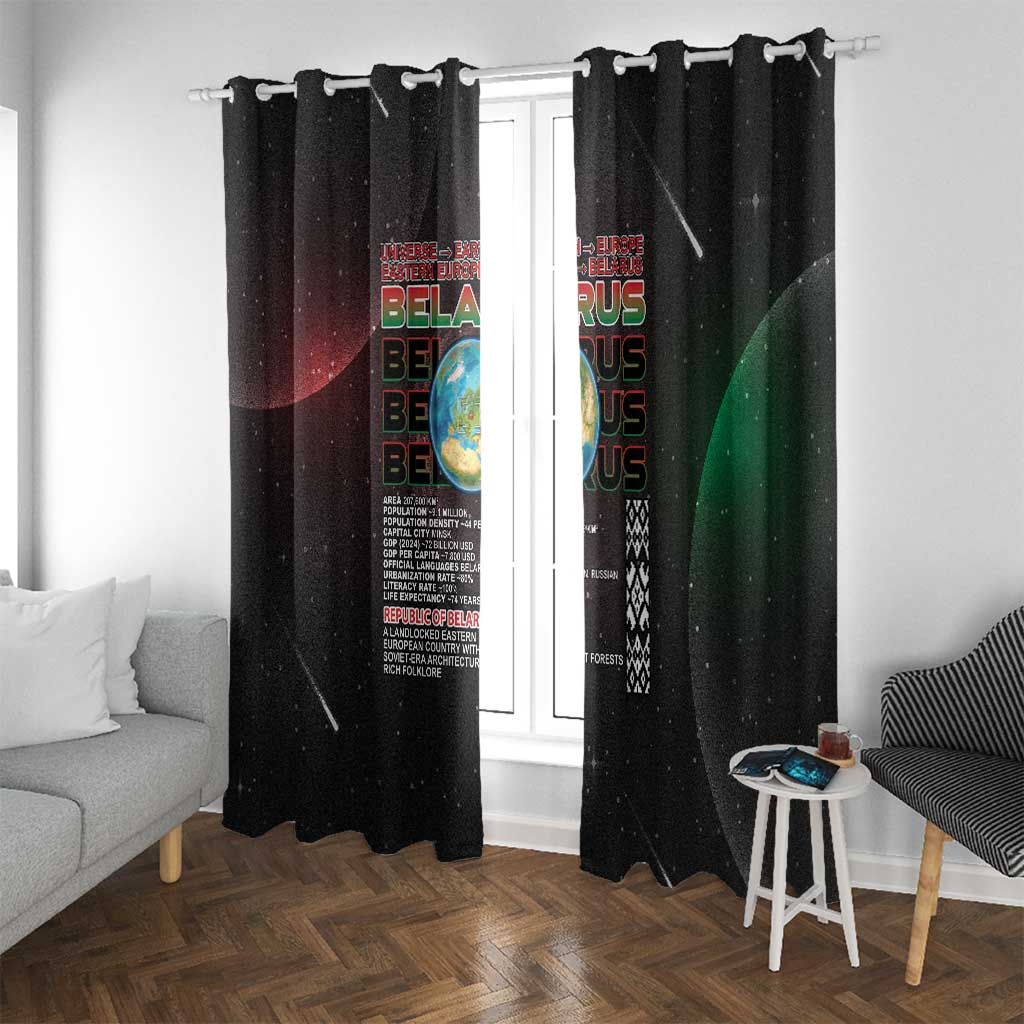 Belarus Window Curtain Information From The Universe - Wonder Print Shop