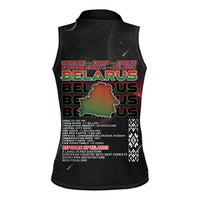 Belarus Women Sleeveless Polo Shirt Information From The Universe - Wonder Print Shop