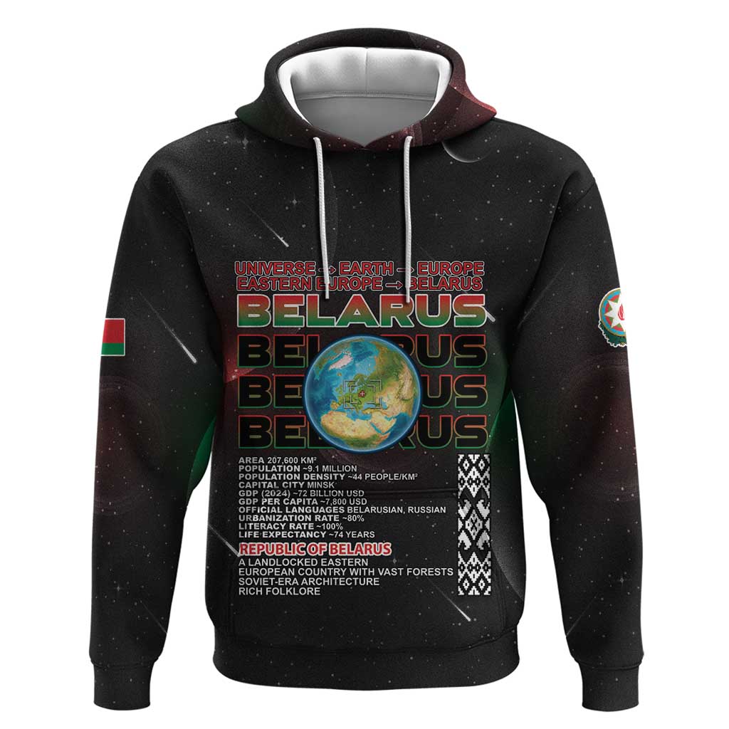 Belarus Zip Hoodie Information From The Universe - Wonder Print Shop