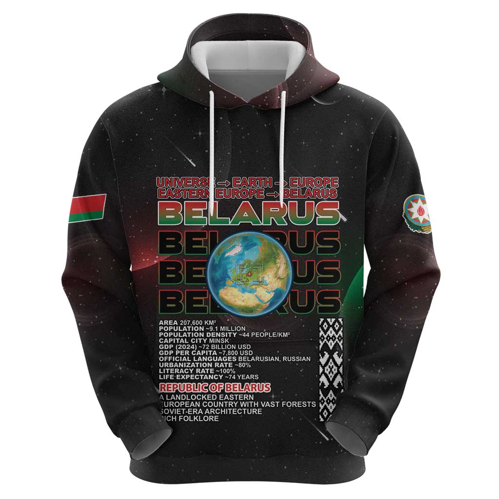 Belarus Zip Hoodie Information From The Universe - Wonder Print Shop
