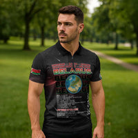 Belarus Zipper Polo Shirt Information From The Universe - Wonder Print Shop