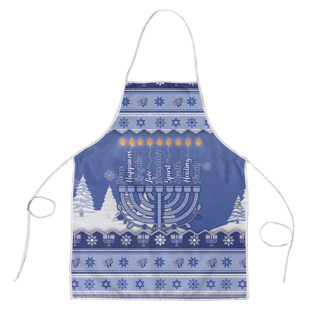 Hanukkah Christmas Apron Love And Lights - Wonder Print Shop