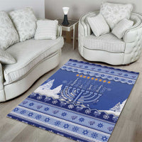 Hanukkah Christmas Area Rug Love And Lights - Wonder Print Shop