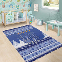 Hanukkah Christmas Area Rug Love And Lights - Wonder Print Shop