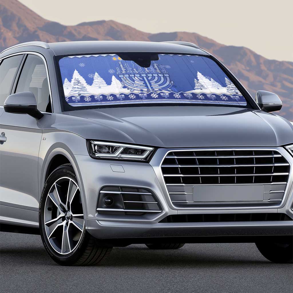 Hanukkah Christmas Auto Sun Shade Love And Lights - Wonder Print Shop