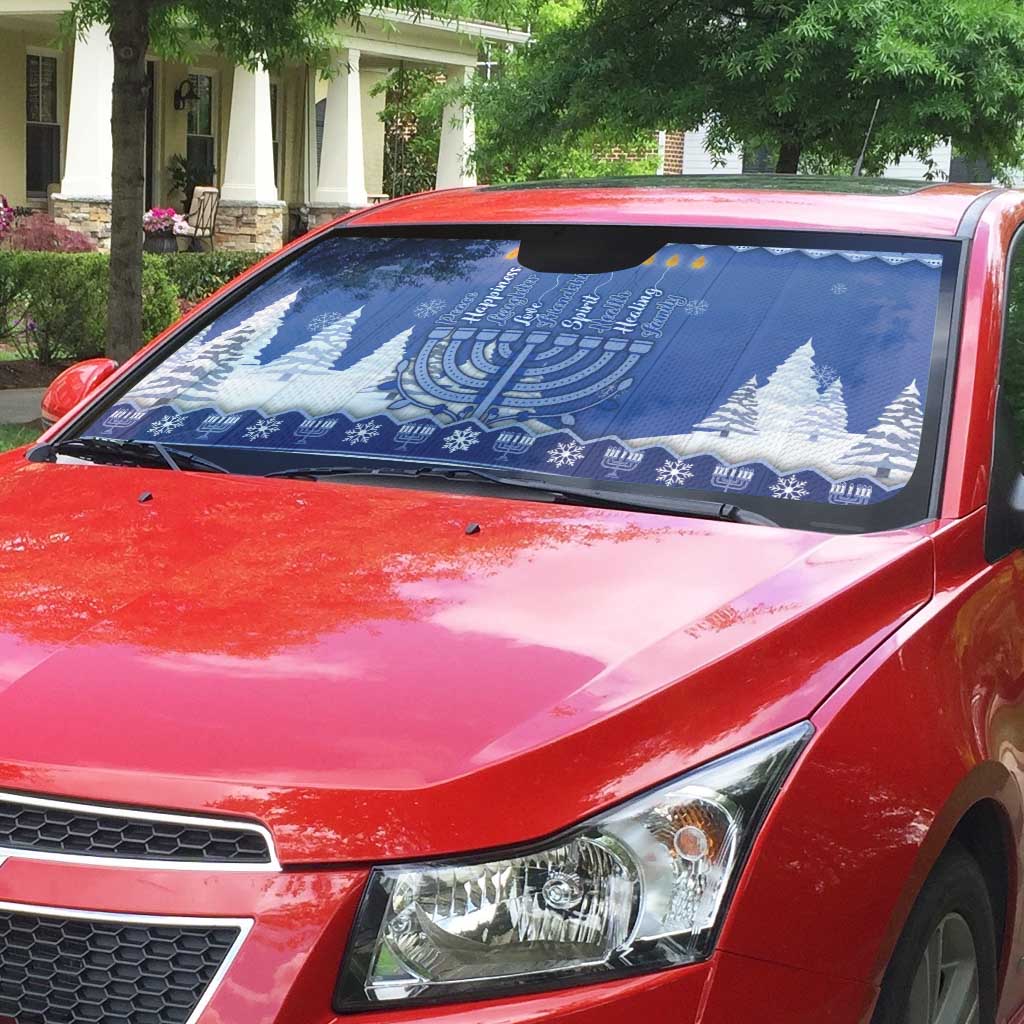 Hanukkah Christmas Auto Sun Shade Love And Lights - Wonder Print Shop