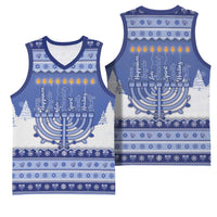 Hanukkah Christmas Basketball Jersey Love And Lights - Wonder Print Shop