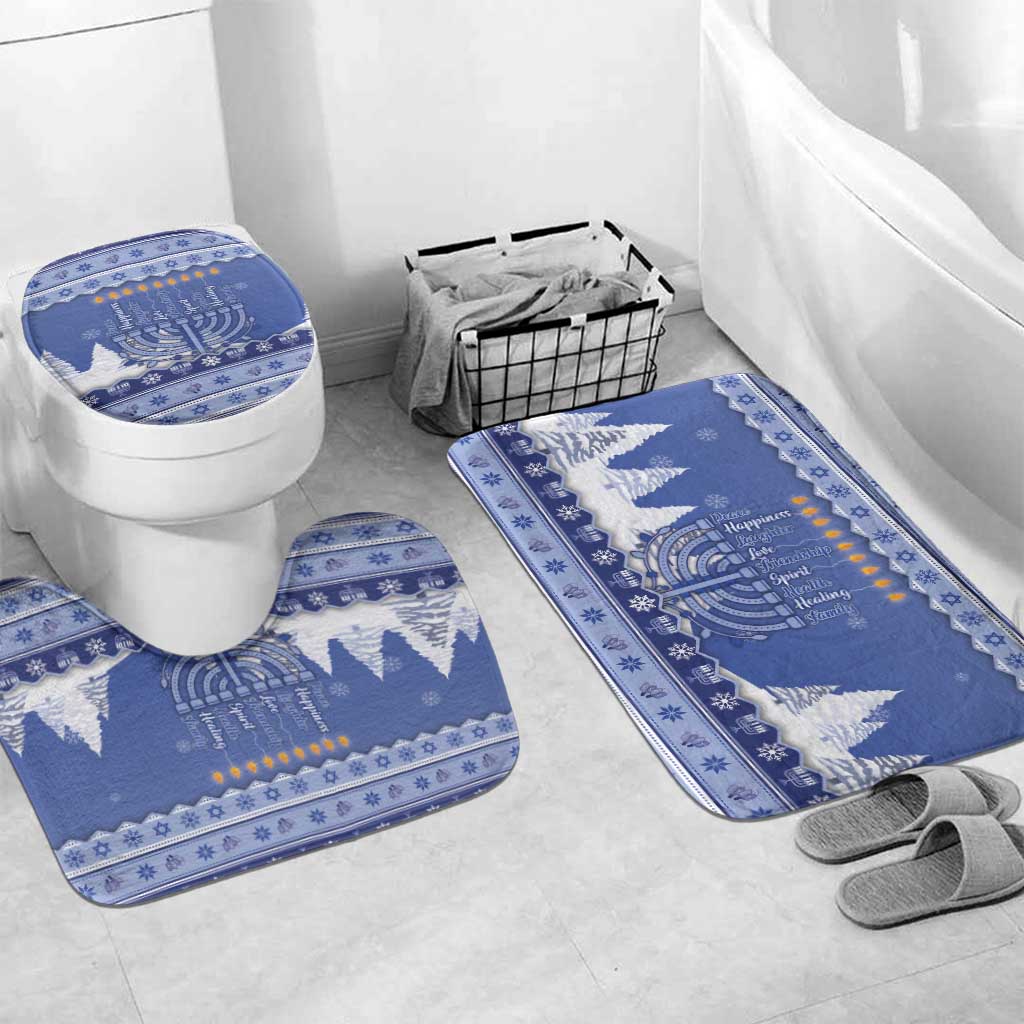 Hanukkah Christmas Bathroom Set Love And Lights - Wonder Print Shop