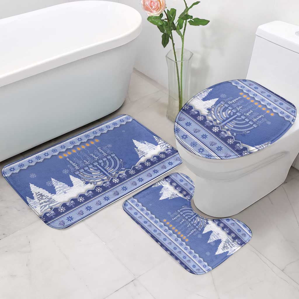 Hanukkah Christmas Bathroom Set Love And Lights - Wonder Print Shop