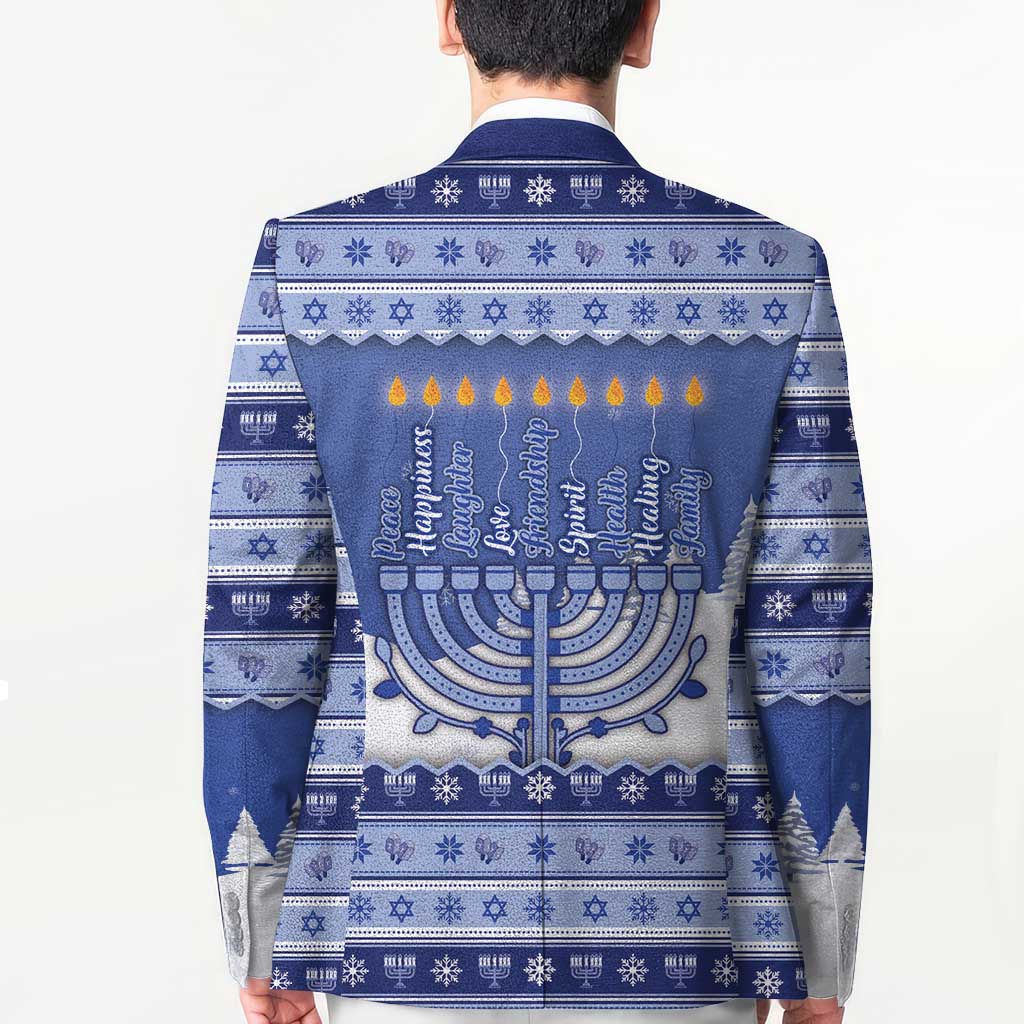 Hanukkah Christmas Blazer Love And Lights - Wonder Print Shop