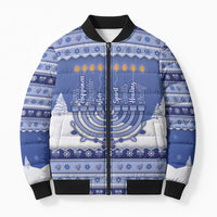 Hanukkah Christmas Bomber Puffer Jacket Love And Lights - Wonder Print Shop