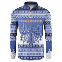 Hanukkah Christmas Button Sweatshirt Love And Lights - Wonder Print Shop