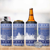 Hanukkah Christmas 4 in 1 Can Cooler Tumbler Love And Lights - Wonder Print Shop
