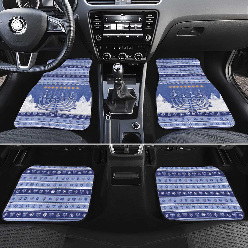 Hanukkah Christmas Car Mats Love And Lights - Wonder Print Shop