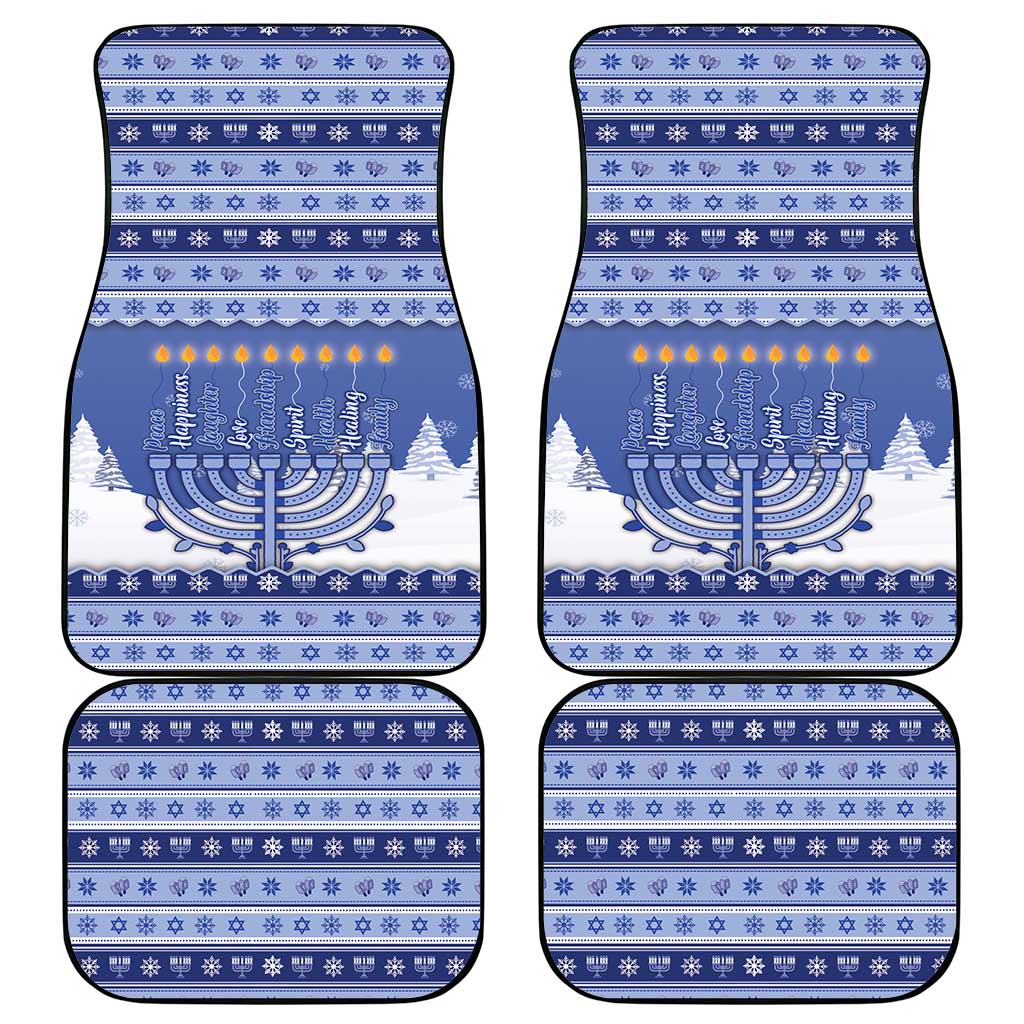 Hanukkah Christmas Car Mats Love And Lights - Wonder Print Shop