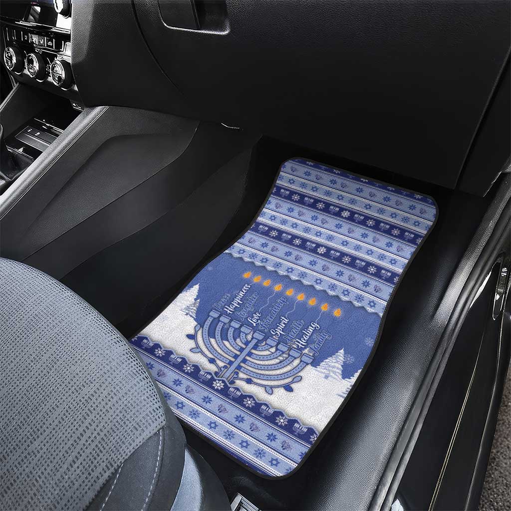 Hanukkah Christmas Car Mats Love And Lights - Wonder Print Shop