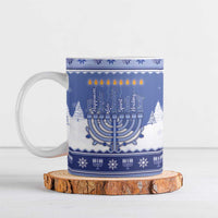 Hanukkah Christmas Ceramic Mug Love And Lights - Wonder Print Shop