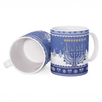 Hanukkah Christmas Ceramic Mug Love And Lights - Wonder Print Shop