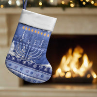 Hanukkah Christmas Stocking Love And Lights - Wonder Print Shop