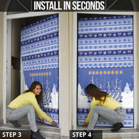 Hanukkah Christmas Door Cover Love And Lights - Wonder Print Shop