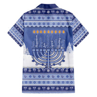 Hanukkah Christmas Family Matching Off The Shoulder Long Sleeve Dress and Hawaiian Shirt Love And Lights - Wonder Print Shop
