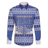 Hanukkah Christmas Family Matching Off The Shoulder Long Sleeve Dress and Hawaiian Shirt Love And Lights - Wonder Print Shop