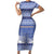Hanukkah Christmas Family Matching Short Sleeve Bodycon Dress and Hawaiian Shirt Love And Lights - Wonder Print Shop
