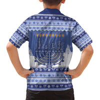 Hanukkah Christmas Family Matching Summer Maxi Dress and Hawaiian Shirt Love And Lights - Wonder Print Shop