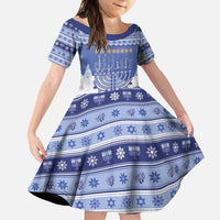 Hanukkah Christmas Family Matching Summer Maxi Dress and Hawaiian Shirt Love And Lights - Wonder Print Shop