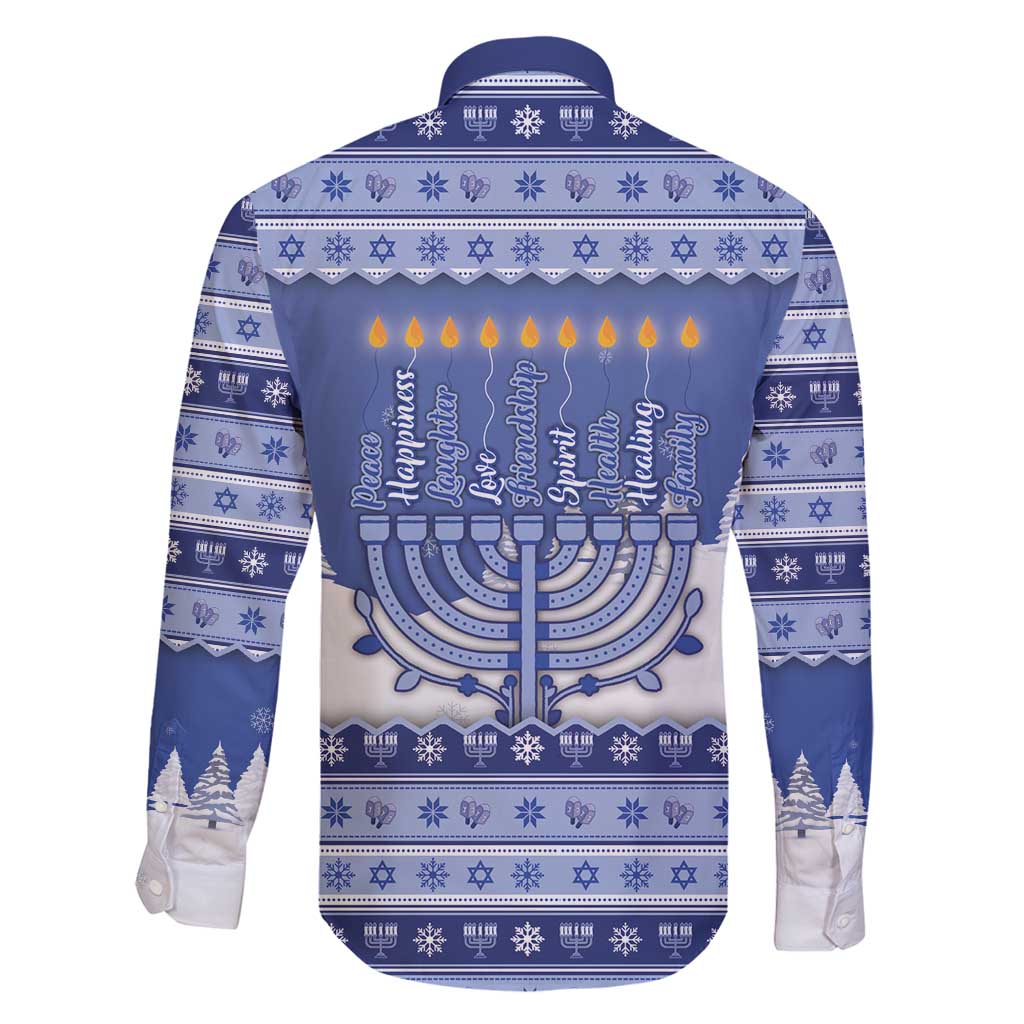 Hanukkah Christmas Family Matching Summer Maxi Dress and Hawaiian Shirt Love And Lights - Wonder Print Shop