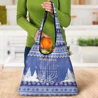 Hanukkah Christmas Grocery Bag Love And Lights - Wonder Print Shop