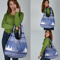 Hanukkah Christmas Grocery Bag Love And Lights - Wonder Print Shop