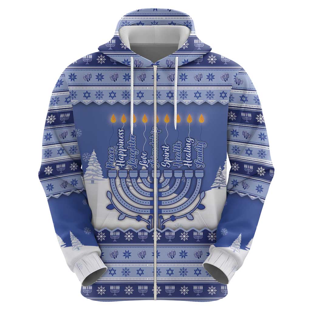 Hanukkah Christmas Hoodie Love And Lights - Wonder Print Shop